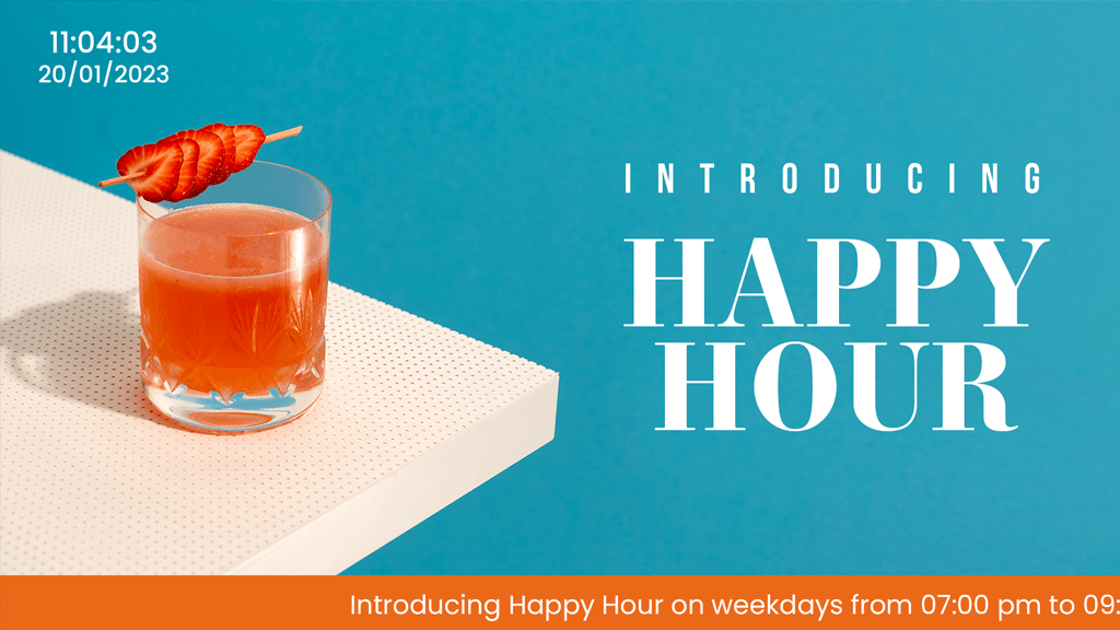 Happy Hour şablonu